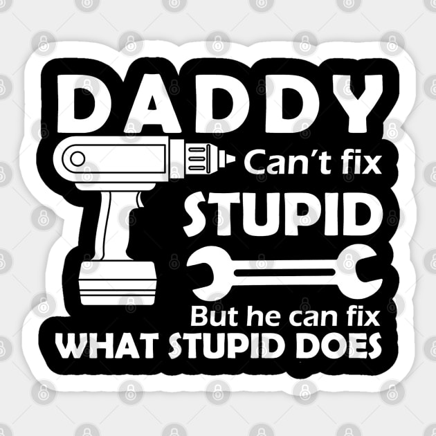 Can We Fix It Funny Repair Man Sticker by glennabest